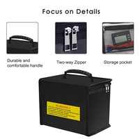 Pochette d'organisation de batterie Lipo de grande capacité ignifuge et antidéflagrante Sac de sécurité étanche pour le stockage de haute capacité Lipo