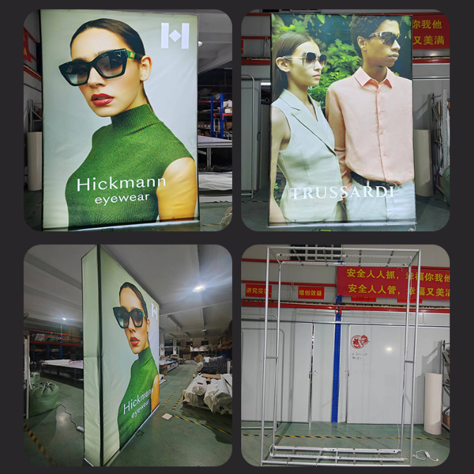 LED Aluminum Illuminated Freestanding Exhibition Display