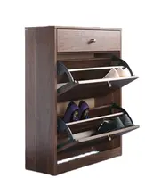 cheap wooden chipboard MDF plywood material shoe rack cabinet