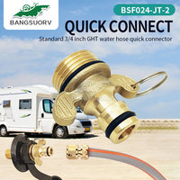 BSF024-JT-2 nouvelle connexion en laiton avec filetage externe pour accessoires/connecteurs d'entrée d'eau de caravane RV