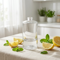 Flacon de parfum en verre vide 50 ml pour cosmétiques, luxe, col 15 mm, code 11846 (nouveauté 2026)