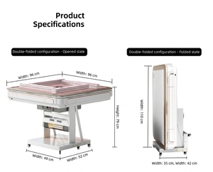 New 2-In-1 Automatic Mahjong <b>Table</b> Foldable Silent Modern Dining <b>White</b> Machine for Sale MJZ002 Foldable Automatic Mahjong <b>Table</b> - Product Image 2