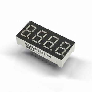 HOUKEM-3641-ASR Common Cathode Red Color 0.36 <strong>Inch</strong> <strong>4</strong> Digit FND <strong>7</strong> <strong>Segment</strong> <strong>Display</strong> 30*14mm - Product Image 1