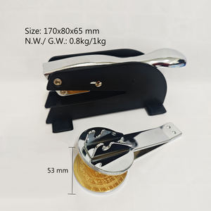 <span class=keywords><strong>Sello</strong></span> <span class=keywords><strong>de</strong></span> Relieve Manual <span class=keywords><strong>de</strong></span> Acero Inoxidable <span class=keywords><strong>de</strong></span> Gran Tamaño Personalizado GAOSI para Uso en Oficina, Libros, Sobres, Servilletas y Certificados - Product Image 6