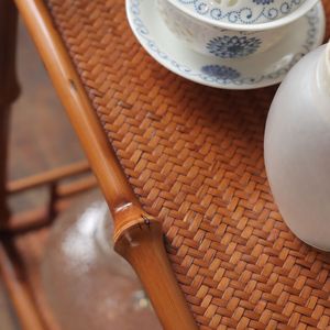 Bamboo <b>Tea</b> <b>Stand</b> Storage Rack Rectangle Standing Type <b>Tea</b> Ceremony Accessories - Product Image 2