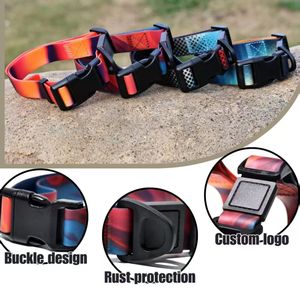 Collares y Correas para Mascotas de PVC Duraderas e Impermeables, Impresión por Transferencia de Calor, <span class=keywords><strong>Collar</strong></span> de Cuero para Perro, Conjunto de <span class=keywords><strong>Collar</strong></span> y Correa para Perro de Lujo - Product Image 3