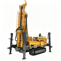 Foreuse hydraulique sur chenilles pour puits d'eau profonds de 500 m, machine de forage de 105-400 mm pour l'irrigation agricole