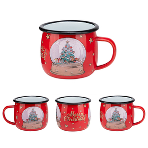 Taza de <span class=keywords><strong>Esmalte</strong></span> Hecha a Mano Popular en Europa, 350 ml, Capacidad de 12 oz, Apta para Microondas y Lavavajillas, Color Personalizado, Logotipo, Embalaje en Caja de Regalo, para Camping - Product Image 5