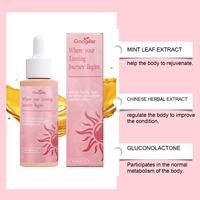 Gouttes buvables auto-bronzantes OEM sous marque privée 100 % naturelles, produits de beauté éclaircissants et embellissants pour adultes