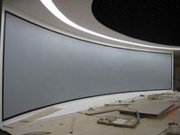 Écran de projection Écran cylindrique Simulation 180 degrés Écran incurvé à cadre pour système de simulateur de cinéma HD