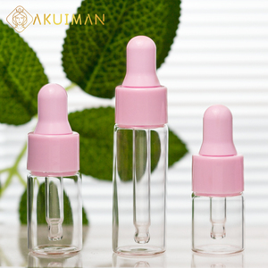 Mini Botellas de Vidrio de Lujo para Aceite Corporal de 1 ml, 2 ml, 3 ml y 5 ml, Botellas Portátiles para Aceites Esenciales - Product Image 1