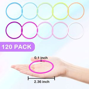 Silicone Colored Rubber Band Women Hair Bands Waterproof Sports <b>Bracelet</b> Elastic Hair <b>Rope</b> Fashion Hair Accessoires - Product Image 3