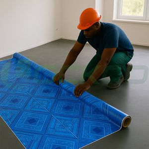 Rollo de PVC para suelo, alfombra, revestimiento de plástico, vinilo, linóleo, laminado, lámina, <span class=keywords><strong>madera</strong></span>, cubierta económica, espuma. - Product Image 1