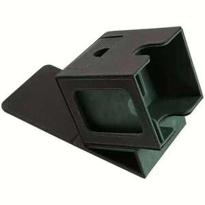 Porta Tarjetas de Cuero PU de Alta Calidad con Bandeja para Dados y Botón de un Toque, para 100 Tarjetas con Doble Funda Protectora - Product Image 1