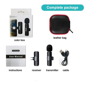 Mini micro professionnel rechargeable 2.4Ghz, longue <span class=keywords><strong>portée</strong></span>, <span class=keywords><strong>sans</strong></span> <span class=keywords><strong>fil</strong></span>, col, lavalier, pour iphone, Android, <span class=keywords><strong>téléphone</strong></span>, en stock - Product Image 6