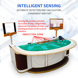 Mesa <span class=keywords><strong>de</strong></span> Baccarat Inteligente Personalizada YH OEM con Lector <span class=keywords><strong>de</strong></span> Tarjetas RFID, Barajador Automático, para 6 <span class=keywords><strong>Jugadores</strong></span>, <span class=keywords><strong>de</strong></span> Lujo - Product Image 5