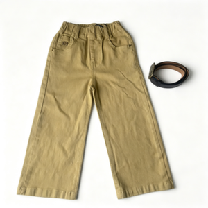 Pantalones estampados de pierna ancha informales a la moda para niñas pequeñas, pantalones largos de nailon/algodón, pantalones suaves y cómodos que combinan con todo, ropa escolar - Product Image 5