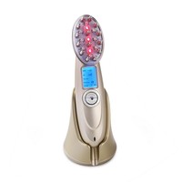 Peigne de massage électrique multifonctionnel pour le cuir chevelu, appareil de soin des cheveux à vibrations portatif pour la relaxation