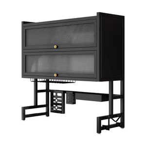 Nuevo Producto con Puerta de Armario, Escurridor Multifuncional para el Hogar, Escurridor de Doble Capa de Metal para Utensilios de Cocina - Product Image 5