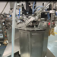 Machine d'emballage de remplissage de sachets à bec verseur à tête unique pour jus, shampoing, lessive avec une productivité élevée