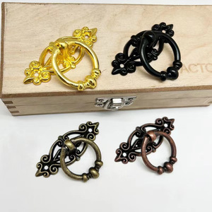 Furniture Handle Ring Zinc Alloy 65mm X 44mm <b>Drawer</b> <b>Pull</b> European Style Durable Hardware - Product Image 3