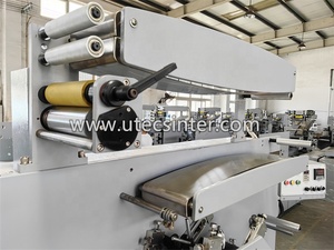 UGS62 6 Plus 2 Focus Double Side Automatic Garment Label Flexo Printing Machine, Wash Care Polyester Satin <strong>Flexographic</strong> <strong>Printer</strong> - Product Image 3