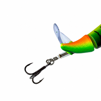 Leurre de pêche à hélice LUSHAZER 100mm 13g, flottant, pour surface, appât dur, pour achigan, brochet, perche, avec hameçon triple, leurre de surface, équipement de pêche