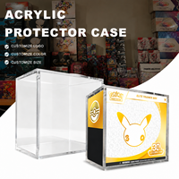 Étui de présentation en acrylique pour Boîte d'Entraînement Élite (ETB) 30ème Anniversaire avec couvercle magnétique, protection UV, pour PTCG ETB, bords polis
