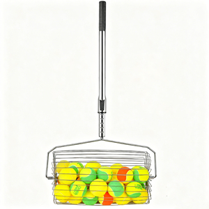 Recogedor de Pelotas Ajustable con Ruedas, de Acero Inoxidable, para Tenis, Golf y Pickleball - Product Image 2