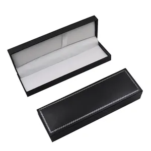 Special imitation leather flannelette Custom Logo Printing Black Gift Pen Packaging Box
