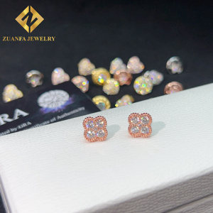 인기있는 디자인 패스 다이아몬드 테스터 빛나는 아이스 아웃 힙합 쥬얼리 925 스털링 실버 쥬얼리 모이사나이트 스터드 귀걸이 - Product Image 6