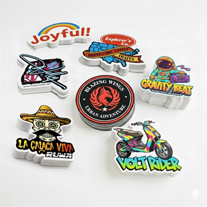 Autocollants en vinyle imperméables découpés à l'emporte-pièce personnalisés de haute qualité décalcomanies adhésives de Style dessin animé <span class=keywords><strong>pour</strong></span> les décorations d'affaires ou de <span class=keywords><strong>vacances</strong></span> - Product Image 6