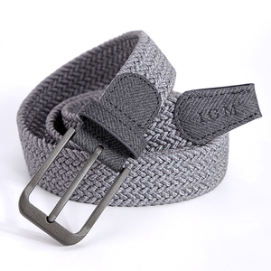 <span class=keywords><strong>Ceinture</strong></span> tressée <span class=keywords><strong>élastique</strong></span> personnalisée pour hommes, ceintures décontractées en maille extensible de couleurs mélangées - Product Image 1