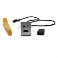 Pour Ford Focus 2 MK2 2009 2010 2011 C-MAX Kuga Mk1 voiture USB AUX adaptateur d'entrée Mini câble USB Jack Interface interrupteur accessoires