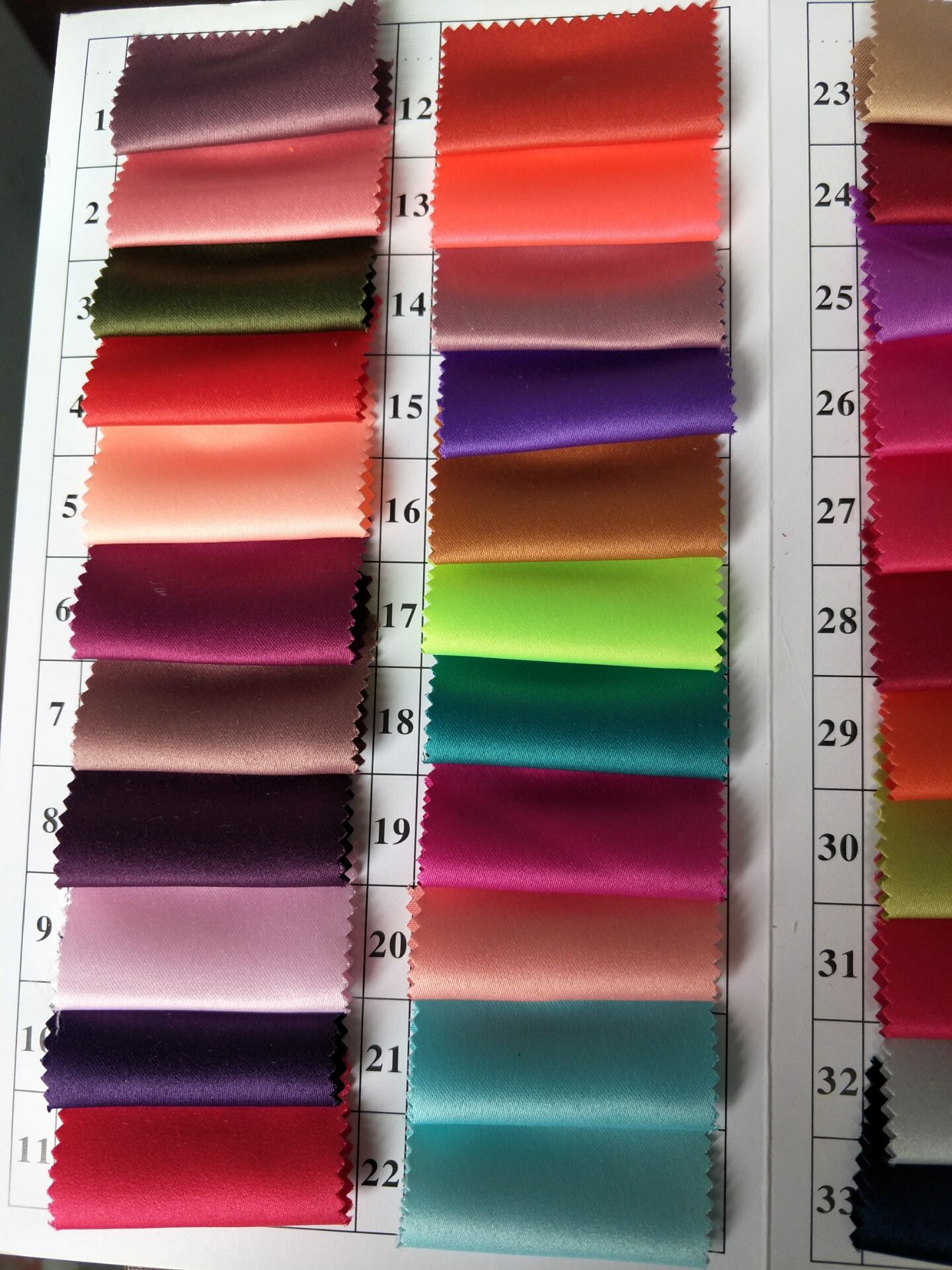 COLOR CHART FOR CHOICE1