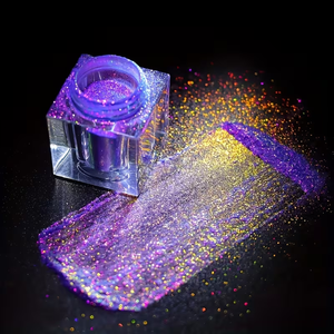 Paillettes métalliques argentées de luxe à texture lisse pour film de covering automobile et vernis décoratif - Product Image 1