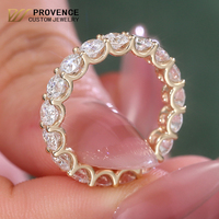 PROVENCE 18 ayar Gerçek Altın Eremity Yüzük Unisex CVD Elmas Yüzük Yuvarlak Brilyant Kesim Laboratuvar Elması Alyans Daha Fazla Özel Tasarım İçin Hoş Geldiniz