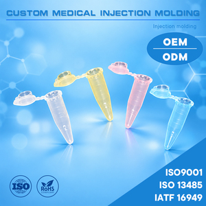 หลอดไมโครเซนทริฟิวจ์สำหรับห้องปฏิบัติการมาตรฐาน ISO 13485 ขวดใส่ตัวอย่าง PCR ฝาปิดแบบ Snap Cap ภาชนะบรรจุตัวอย่าง พลาสติกใส - Product Image 1