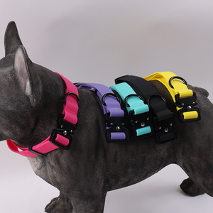 Collares para Perros con Recubrimiento de PVC Impermeable, Hebilla de Metal, Duraderos y Ajustables, Collares de Nailon Suaves y Coloridos - Product Image 6