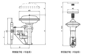 Actuadores Neumáticos de Diafragma de la Serie Parcol 1-X-210, Aptos para Operar Válvulas de Control - Product Image 4