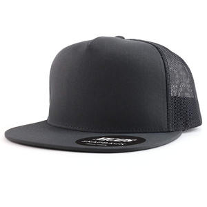 หมวกตาข่ายทรงทรูเกอร์หมวกแบบแบนราบ5แผงแบบไม่มีโครงทรงโอเวอร์ไซส์ - Product Image 2