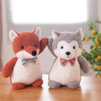 Peluches personnalisées ours en peluche en gros peluche mignon renard husky dino ours en peluche jouets en peluche pour cadeau d'anniversaire