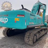 Excavadora Hidráulica Kobelco SK350LC Usada en Buen Estado de Funcionamiento, Excavadora de Orugas de 35 Toneladas para Proyectos de Construcción de Carreteras y Canteras
