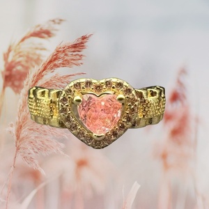UM JEWELRY - Vente flash - Bague tendance en acier inoxydable en forme de cœur, micro-pavée, bijoux de mode pour femmes, cadeau - Product Image 4