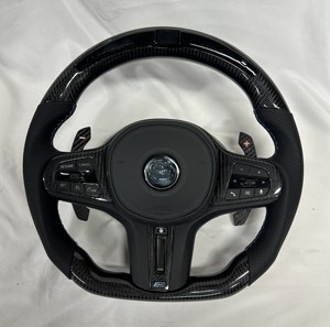 Volant personnalisé pour BMW G20 G28 G30 G38 G80 G82 M3 320i 330i <span class=keywords><strong>330e</strong></span> 340i 540i, volant de voiture sport en carbone forgé avec LED - Product Image 3