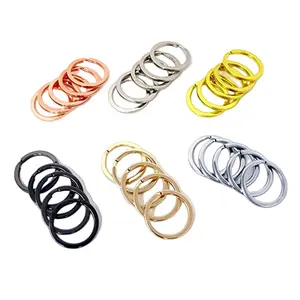 Anelli portachiavi divisi in metallo O-ring piatti simpatici portachiavi divisi per chiavi organizzazione arti e mestieri cordini