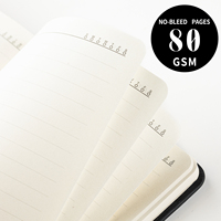 Personnalisation du logo personnalisé pour la couverture de l'ordinateur portable A6 Agenda Planning PU Leather 96 Page Plan Notebook
