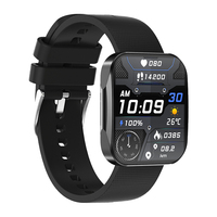 U19 Smartwatch 1,85 Zoll AMOLED Gebogener Bildschirm Aluminiumlegierung IP68 Wasserdicht Gesundheits- und Fitness-Armbanduhr für Männer Täglicher Sport