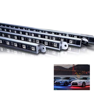 Nhôm <span class=keywords><strong>LED</strong></span> underglow Kit cho xe bên ngoài Neon giọng underglow đèn cứng nhắc không thấm nước dải đèn nhiều màu RGB thanh ánh sáng - Product Image 1