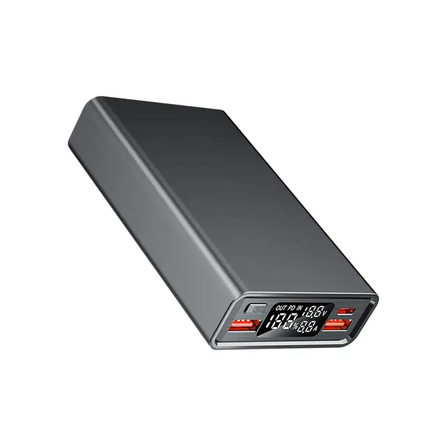 2023 Amazons Trending New PD 65W Laptop Power Bank 20000mah With Aluminum Alloy Shell Power Banks with LCD Display
